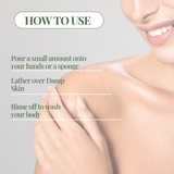 AHA Body Shower Oil with Brazillian Nut & Passion seed Oil for Soothening Skin & Reducing Redness (250ml)