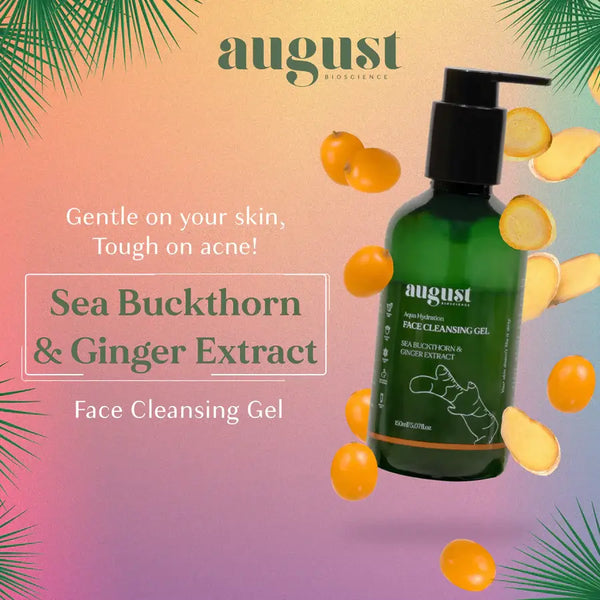Sea buckthorn and ginger extract Face cleansing gel