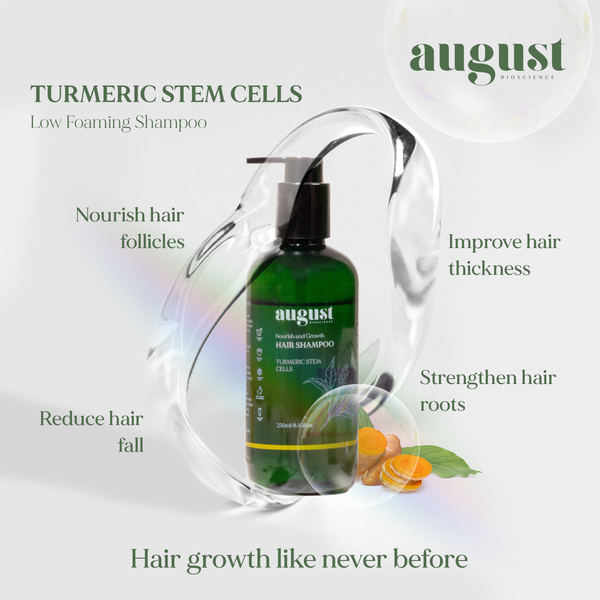 Secret Weapon for Hair Loss? All About Turmeric Stem Cell Shampoos