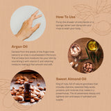 Benefit Of Argan & Sweet Almond Oil Body Shower Oil (100ml) - August Bioscience