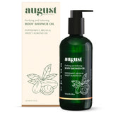 Body Shower Oil for improving your skin texture Peppermint, Argan & Sweet Almond Oil