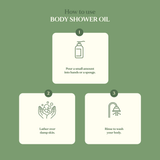 How to use body shower oil - August Bioscience
