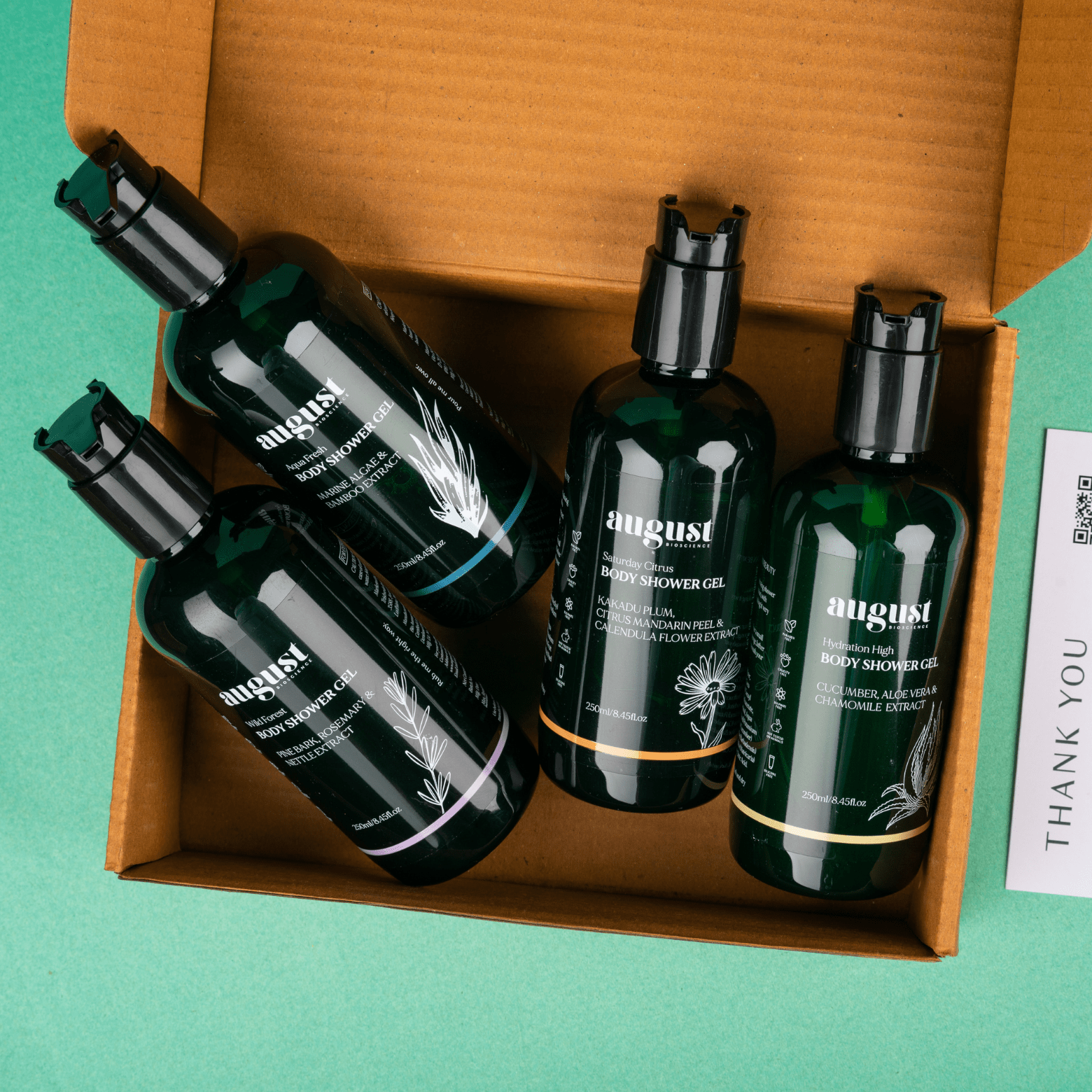 Organic Body Shower Gel Range Combo August Bioscience organic-body-shower-gel-range-combo-august-bioscience